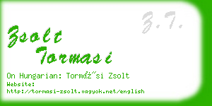 zsolt tormasi business card